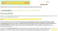 Desktop Screenshot of electrosensibilidad.es